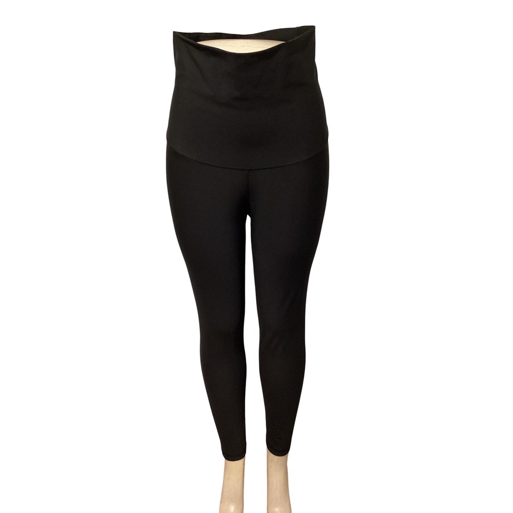 Old Navy Active PowerSoft High Waisted Black Leggings Womens Large Yoga Pants